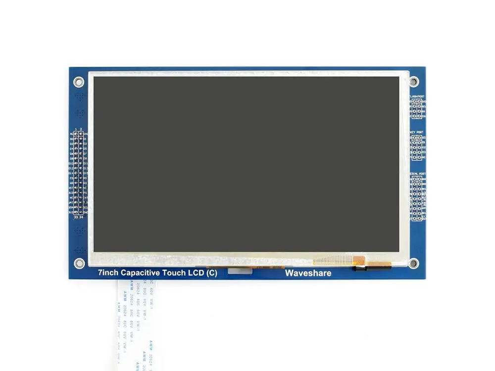 7inch Capacitive Touch LCD (C) Display 800*480 Multicolor Graphic LCD TFT, I2C Touch Panel Interface, RA8875, GT911