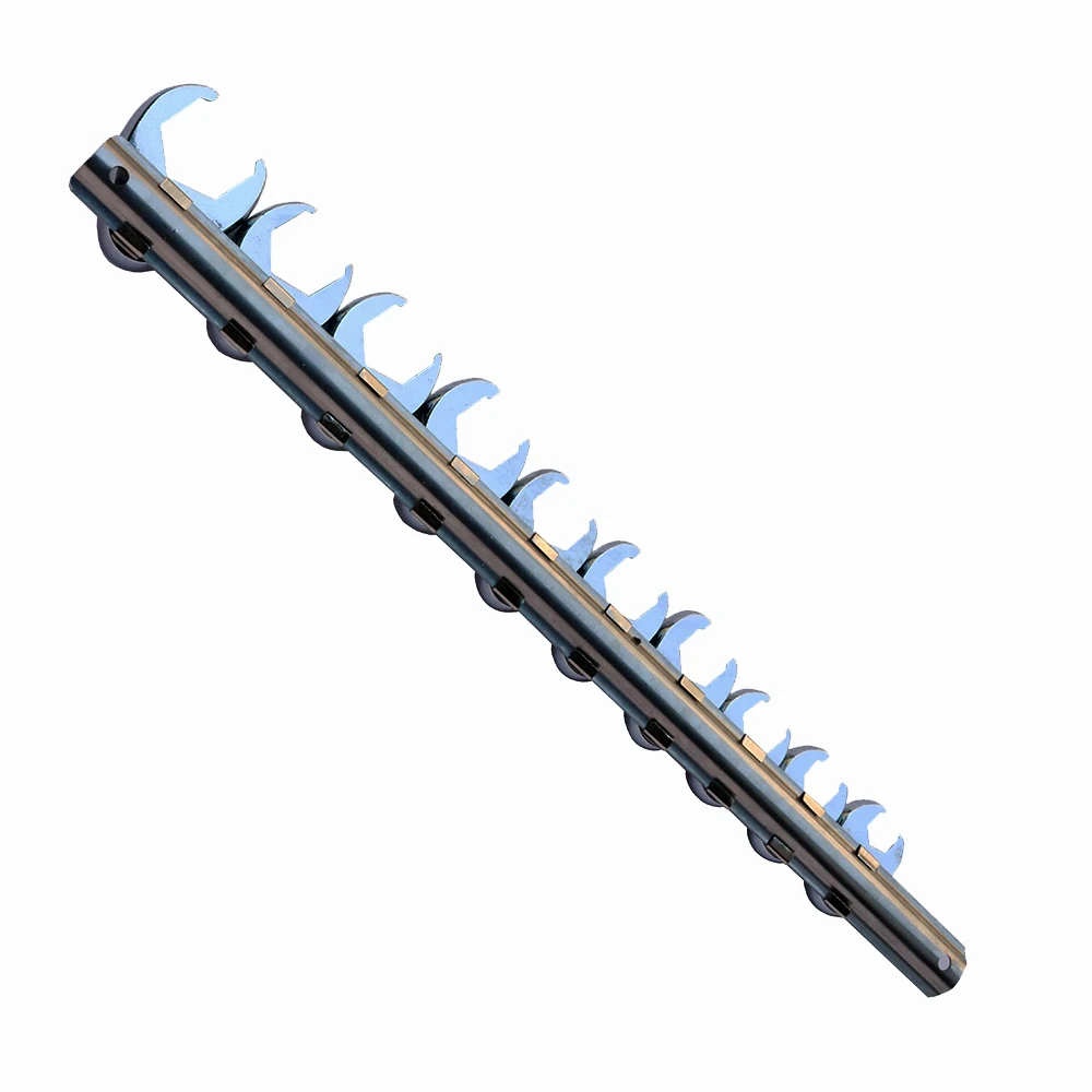 10-22mm Flare Nut Crowfoot Line Hex Wrench Set 3/8' Drive Open End Spanner Chrome Vanadium Steel Brake Wrenches Spanner