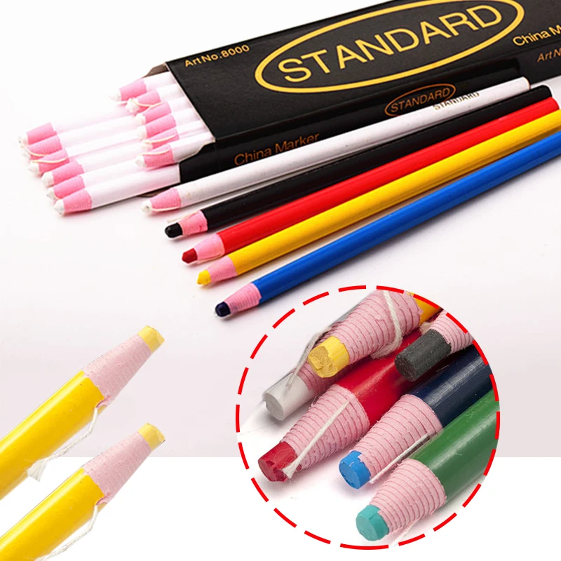 STANDARD 8000 Sewing Chalk/Crayon/Pastel Cut-free Sewing Marker Pen For Tailor Clothes/Garment/Fabric Pencil/Chalk Sewing Tools