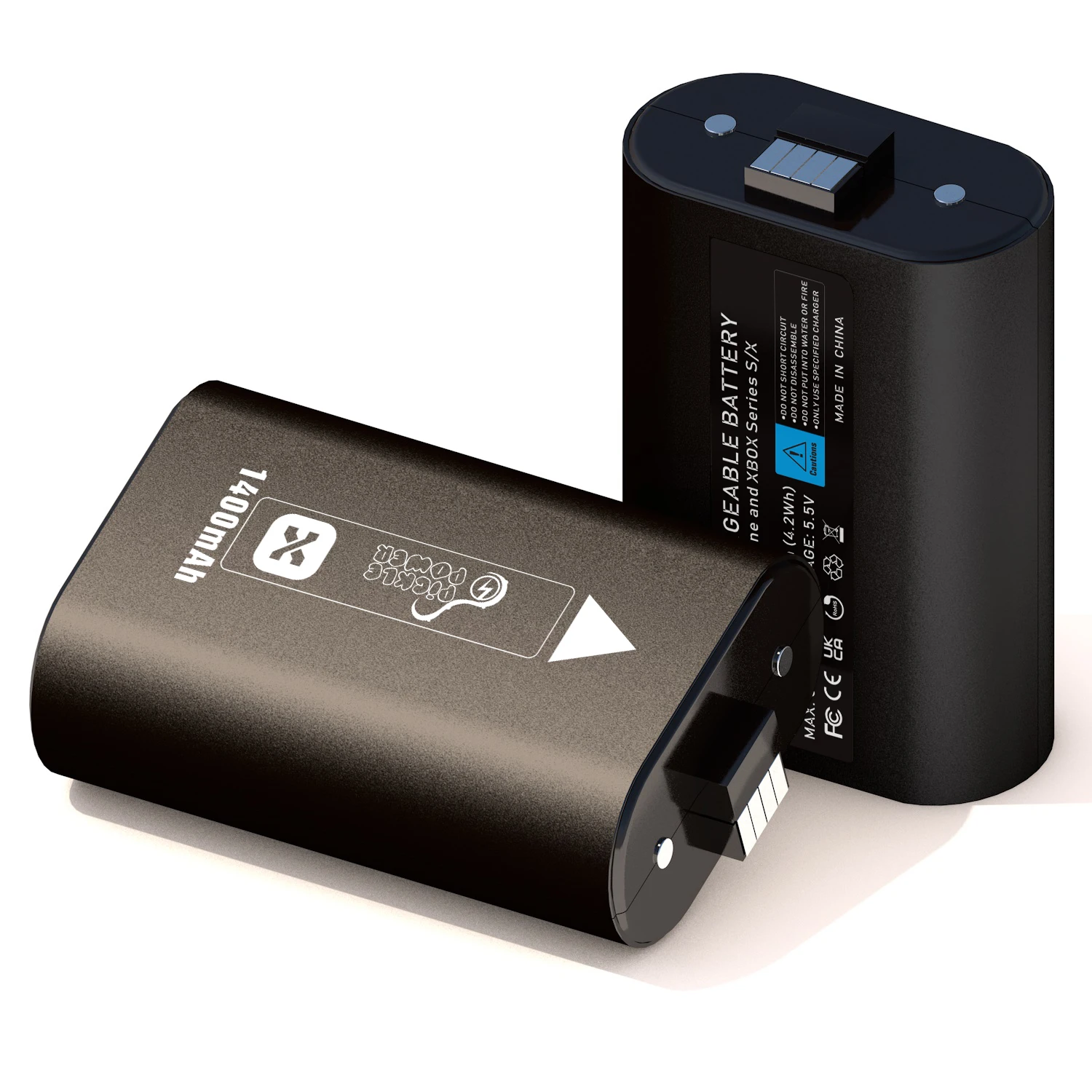 Pacote de bateria de energia de pickle para xbox série x/s e xbox um, um s, um x, controladores remotos de elite