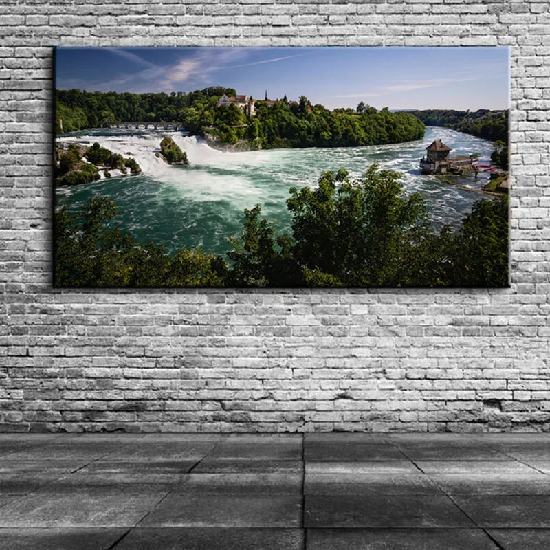 5d Diy Diamond Painting Full Square Round Drill Diamond Embroidery Natural scenery River Waterfall Wedding DecorationsZP-3685