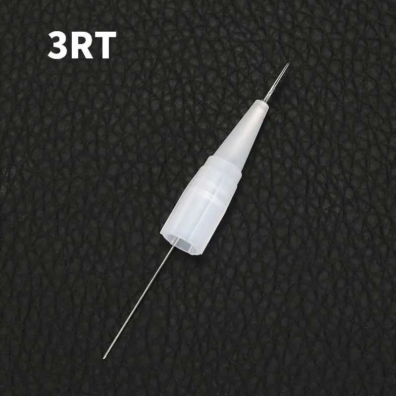 Permanent Makeup Machine Needle 3R 100Pcs Easy Click Disposable Sterilized Tattoo 0.35*50mm Eyebrow Microblading Pen Accessories