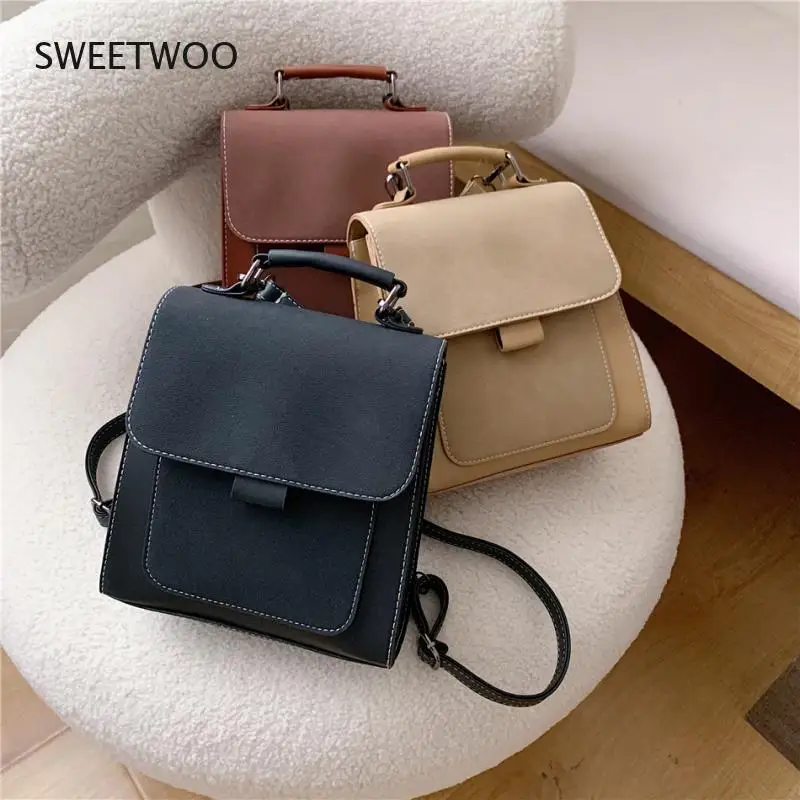 High Quality Leather Backpack Women Cute Mini Backpacks for Women Fashion Women\'s Backpack Luxury Small Designer Backbags Trend