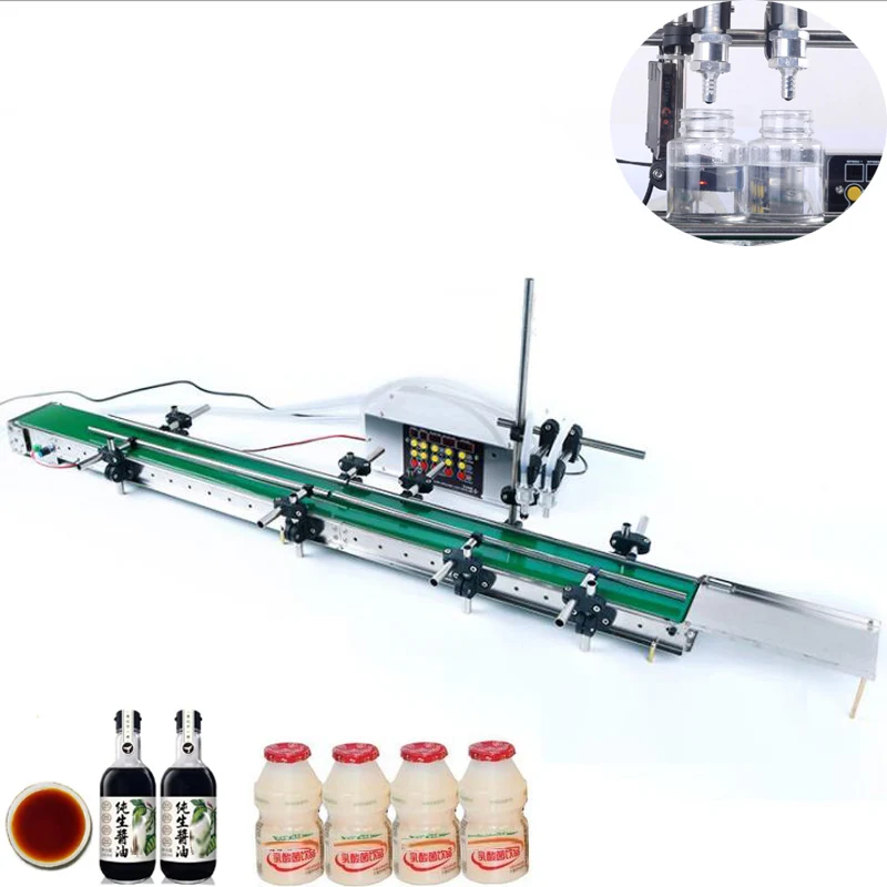 

High-quality Automatic Conveyor Belt Double-head Liquid Filling Machine Induction High-precision Large-capacity Filling Machine