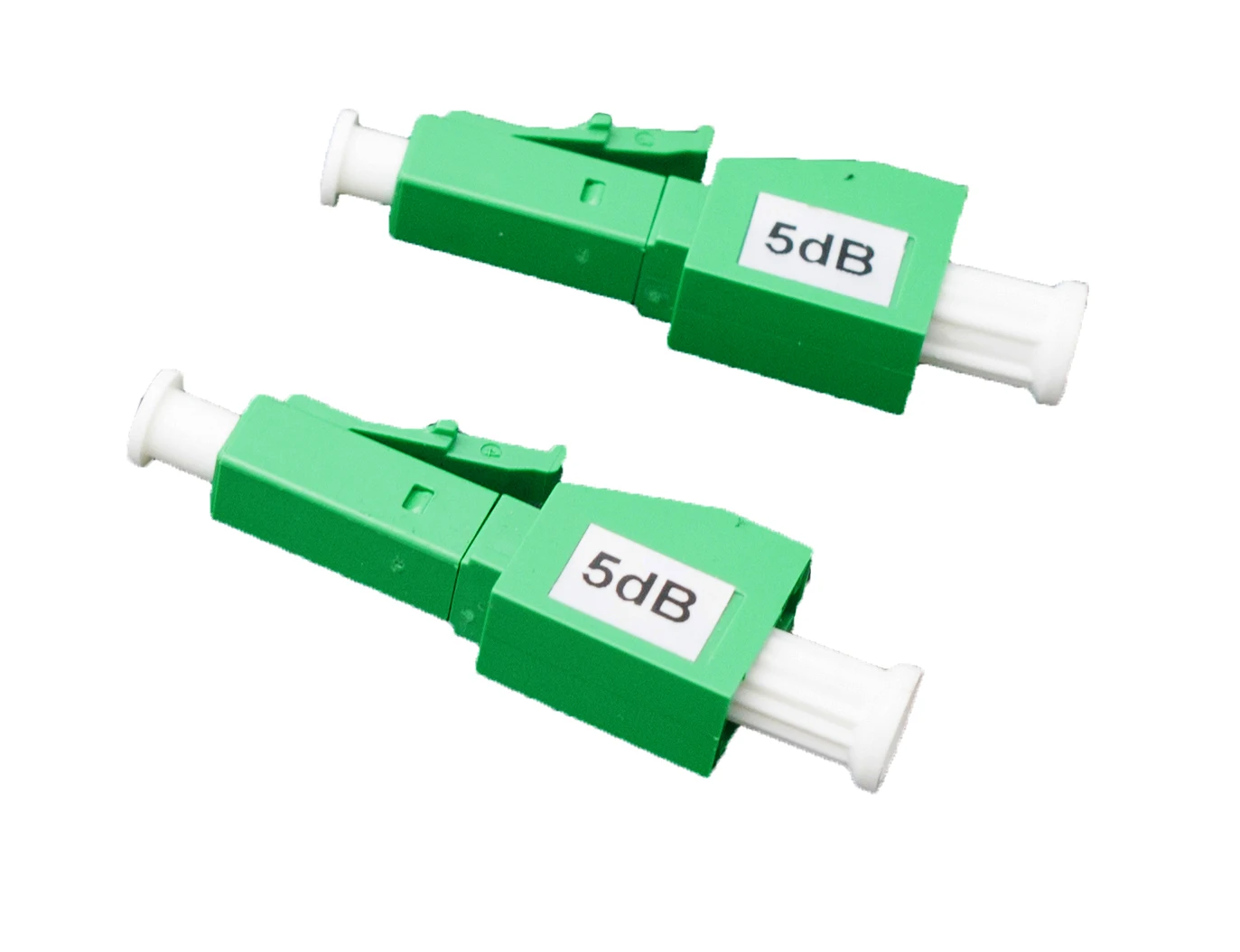 5pcs LC/APC Single Mode Male-Female Plug-in fixed Fiber Optic Attenuator plastic male FTTH Fiber Attenuator Adapter