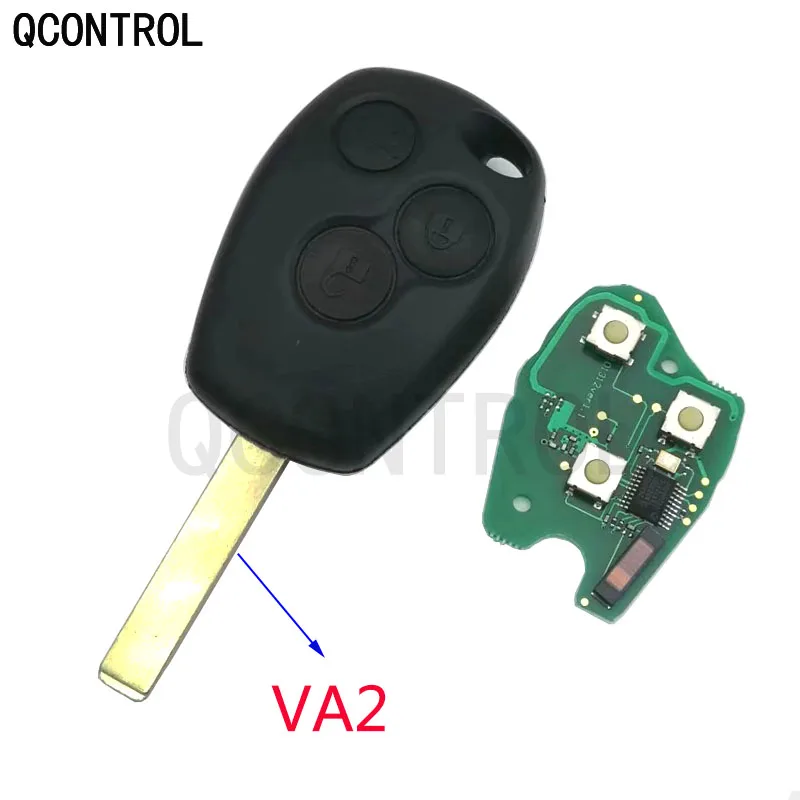 

QCONTROL 3 Buttons Car Door Lock Remote Key Fit for Renault Clio Scenic Kangoo Megane 433MHz with PCF7946 / PCF7947/4A Chip