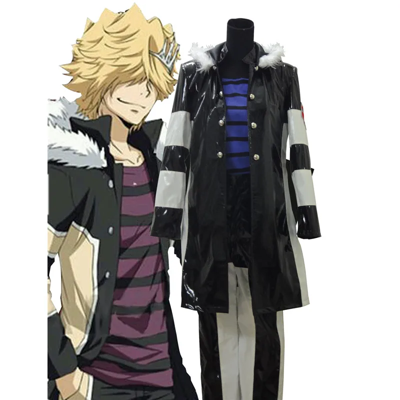 Katekyo Hitman Reborn Cosplay Belphegor Leather Costume