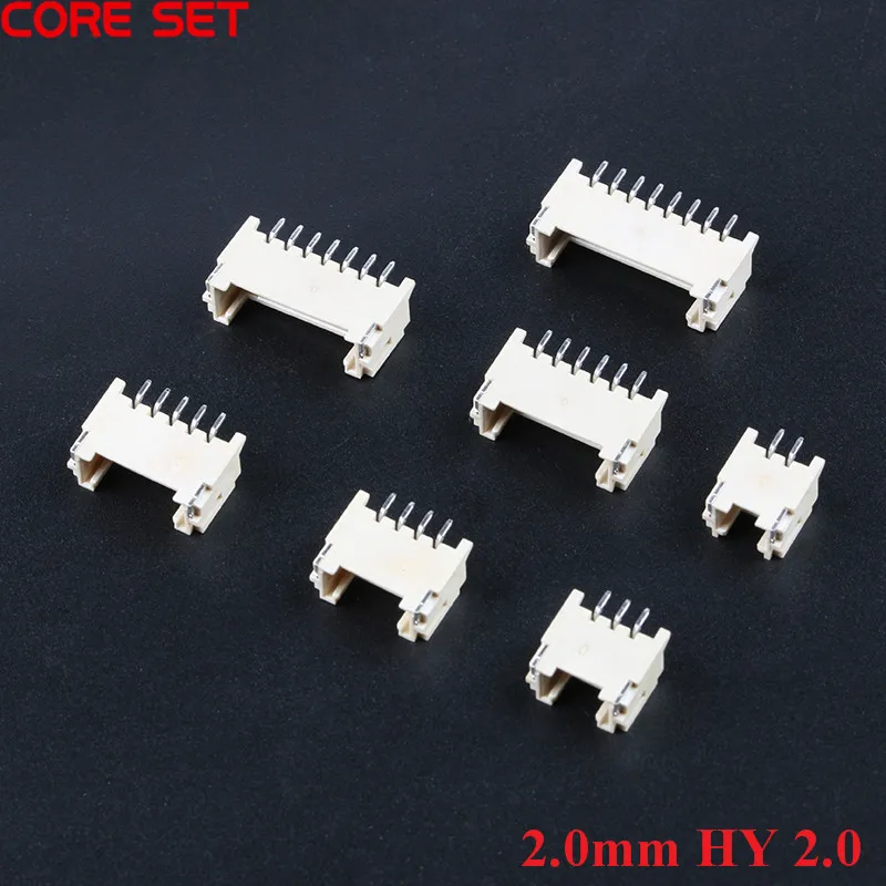 10Pcs HY2.0 2P/3/4/5/6/7/8/10P Horizontal Paste 2.0mm Pitch Connector With Buckle And Lock Connector