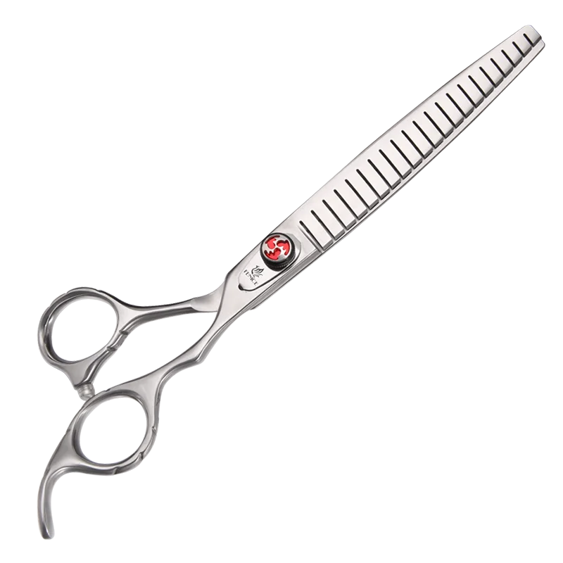 Fenice Professional JP440C 7/7,5 Zoll Haustier Flauschige Effilierschere Gerade Hundeschere Effilierschere Rate 80 % 5