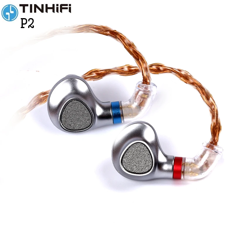 

TINHIFI P2 New Arrivals Wired Orthodynamic monitor 3.5mm Metal in Ear Earphones HiFi Bass DJ Metal headset qdc 2pin 0.78 earbuds