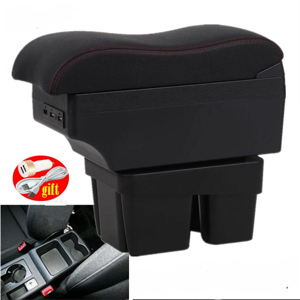 

For Car Volkswagen VW Golf 7 Mk7 Armrest Box Central Content Interior Arm Elbow Rest Storage Case Car-styling with USB