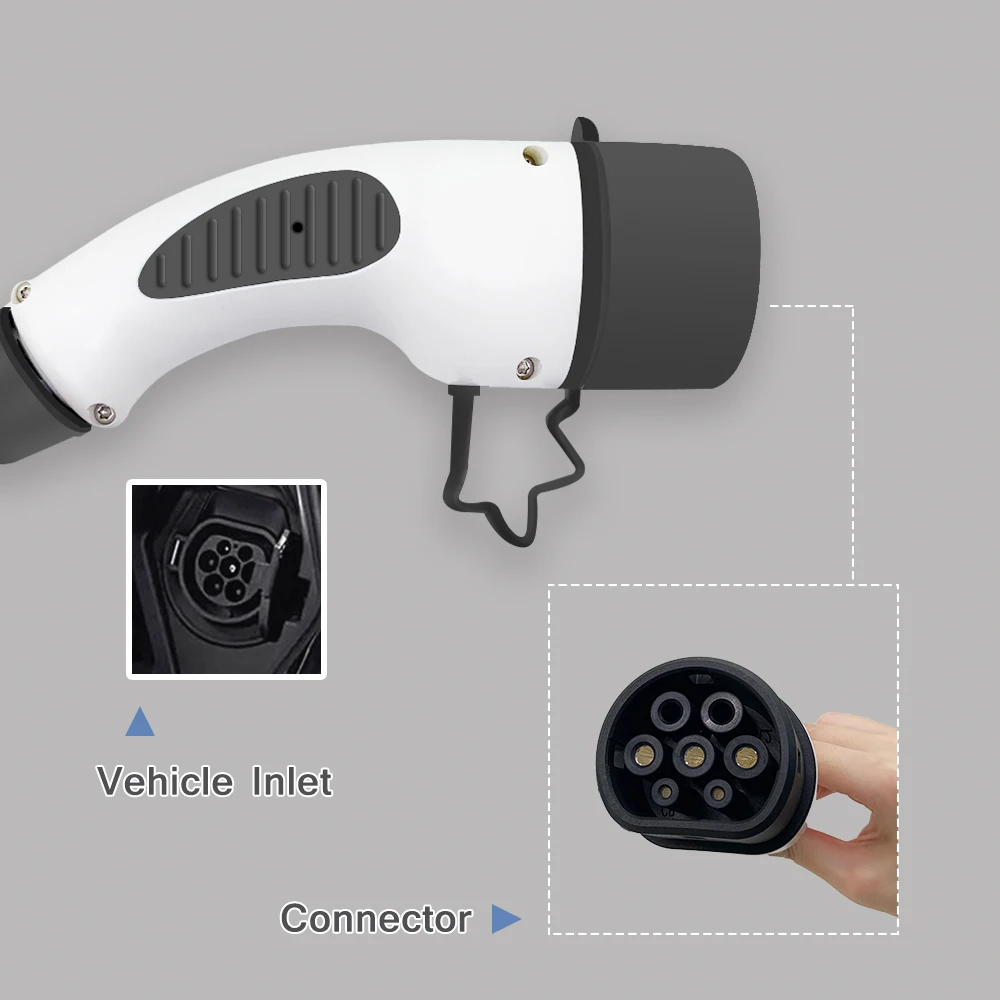 Ev charging stations 11kW 380V Electric Car Home charger control Level 2 type 2 IEC62196 8A 10A 12A 16A  EVSE 5M cable