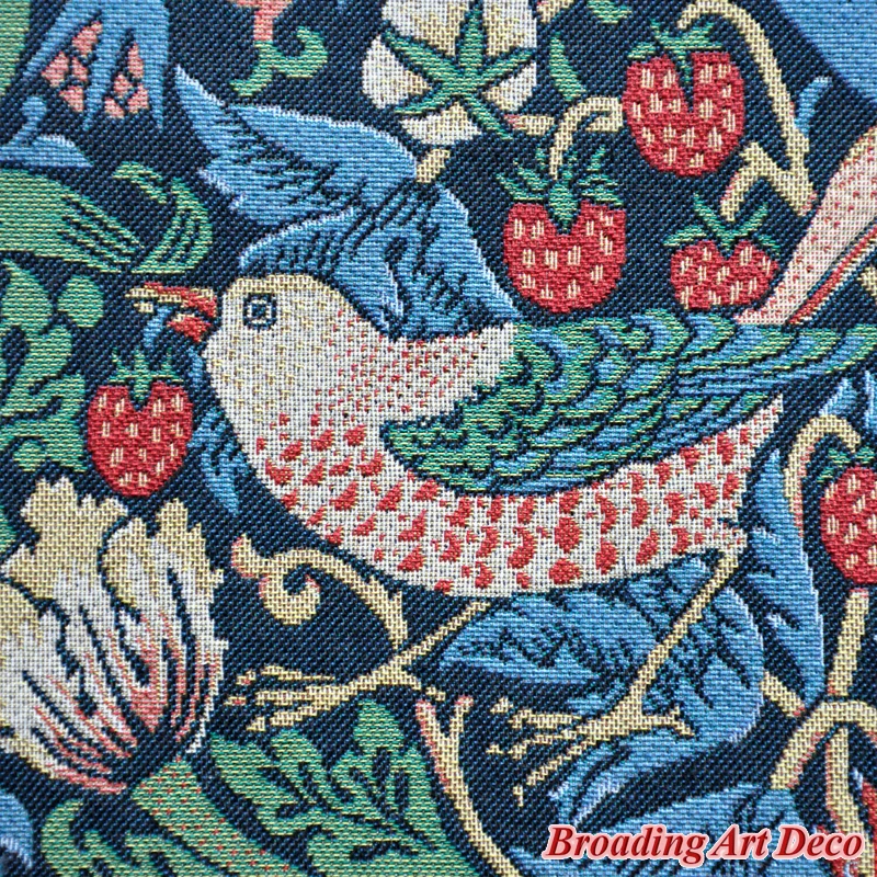 William Morris Strawberry Thief Tapestry Wall Hanging Jacquard Weave Gobelin Home Textile Decoration Cotton 100% Size 139x112cm