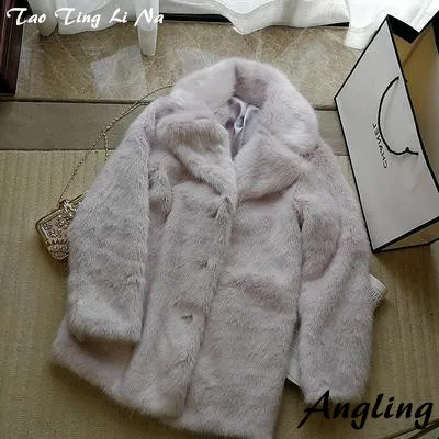 

Top brand Style 2020 New High-end Fashion Women Faux Fur Coat S8 high quality