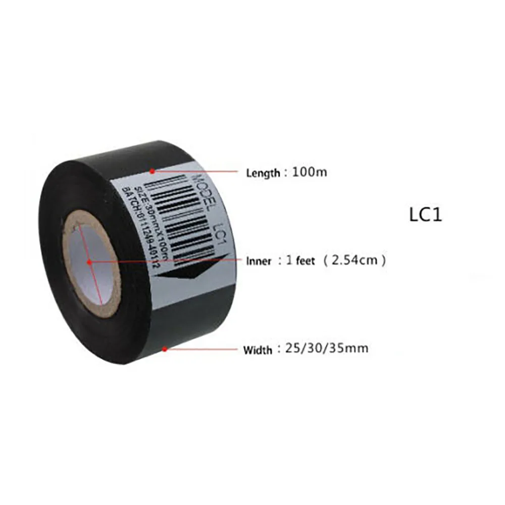 3Pcs HP-241&DY-8 Coding Date Printing Machine colorful Color Ribbons Accessories 30mmx100m