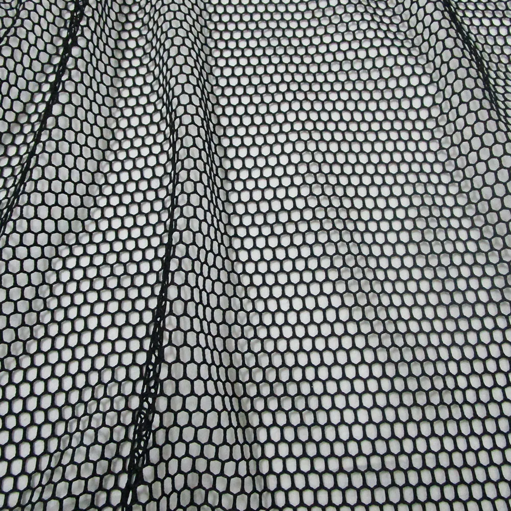 Classic Hexagon Net Fabric Polyester Knitted, White Mesh Fabric, French Sport Clothes Apparel, Casual Patchwork Shirt, Sewing Cl