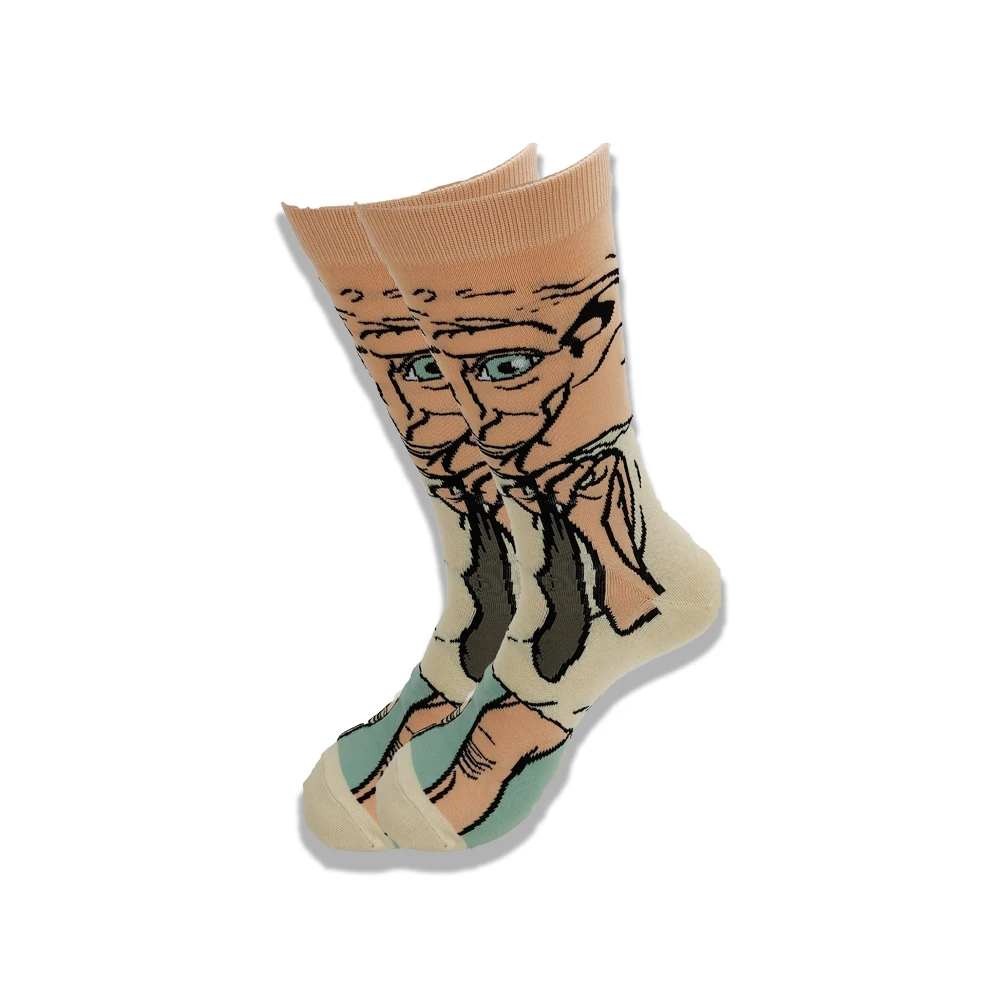 Cartoon and Animation Fashion Trend Men and Women Socks Autumn and Winter Street Style  Middle Tube Skateboard Socks