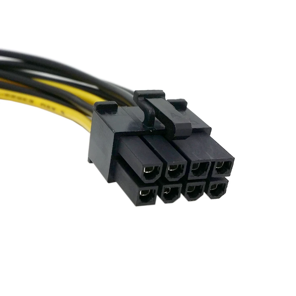 Câble d'alimentation pour carte vidéo, en forme de Y, PCI Express vers les touristes, Molex, 8 broches, 4 broches, 18cm