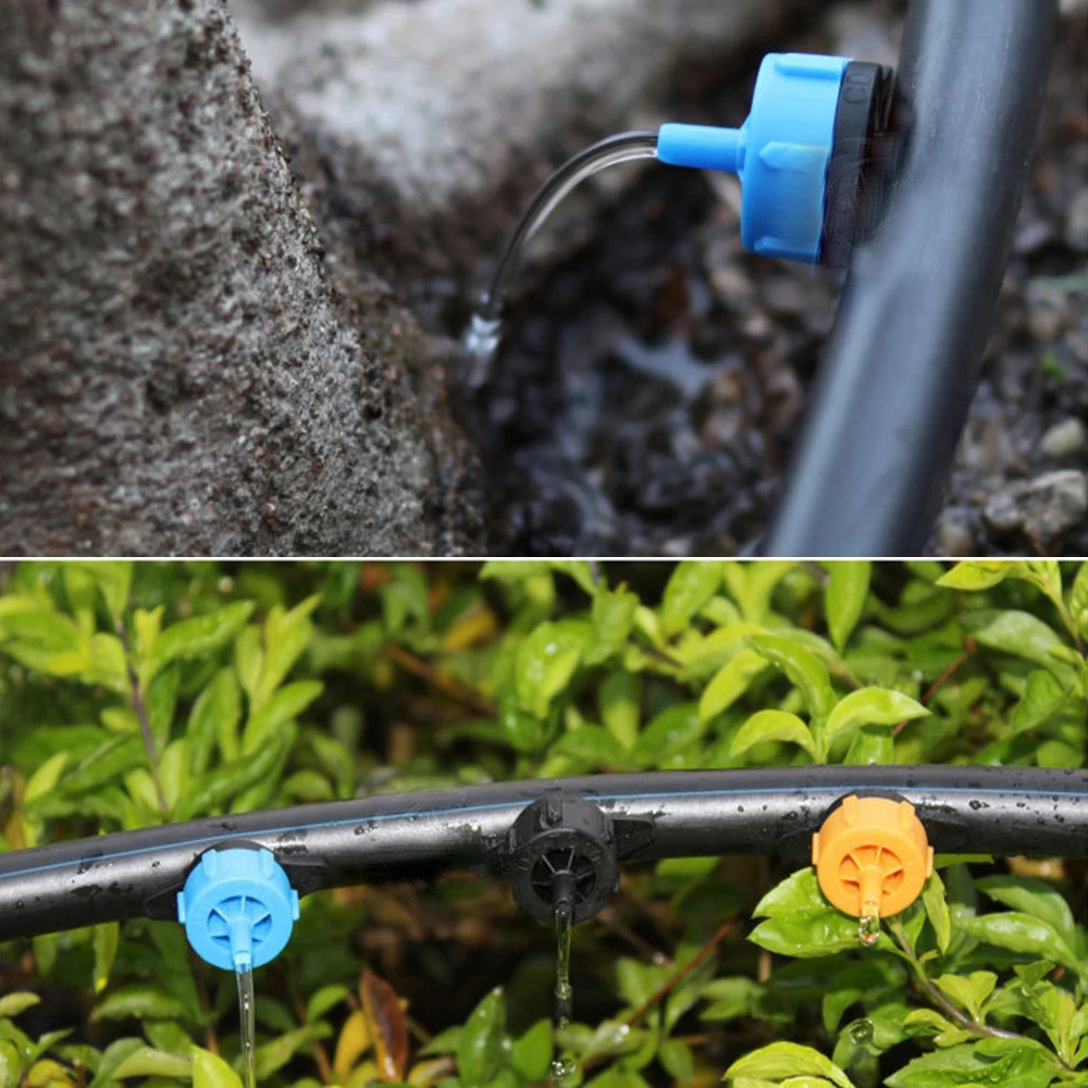 200-20pcs 2L/4L/8L/H Pressure Compensated Dripper Auto Micro Irrigation Watering System Fitting Irrigation Drop Drip Nozzle