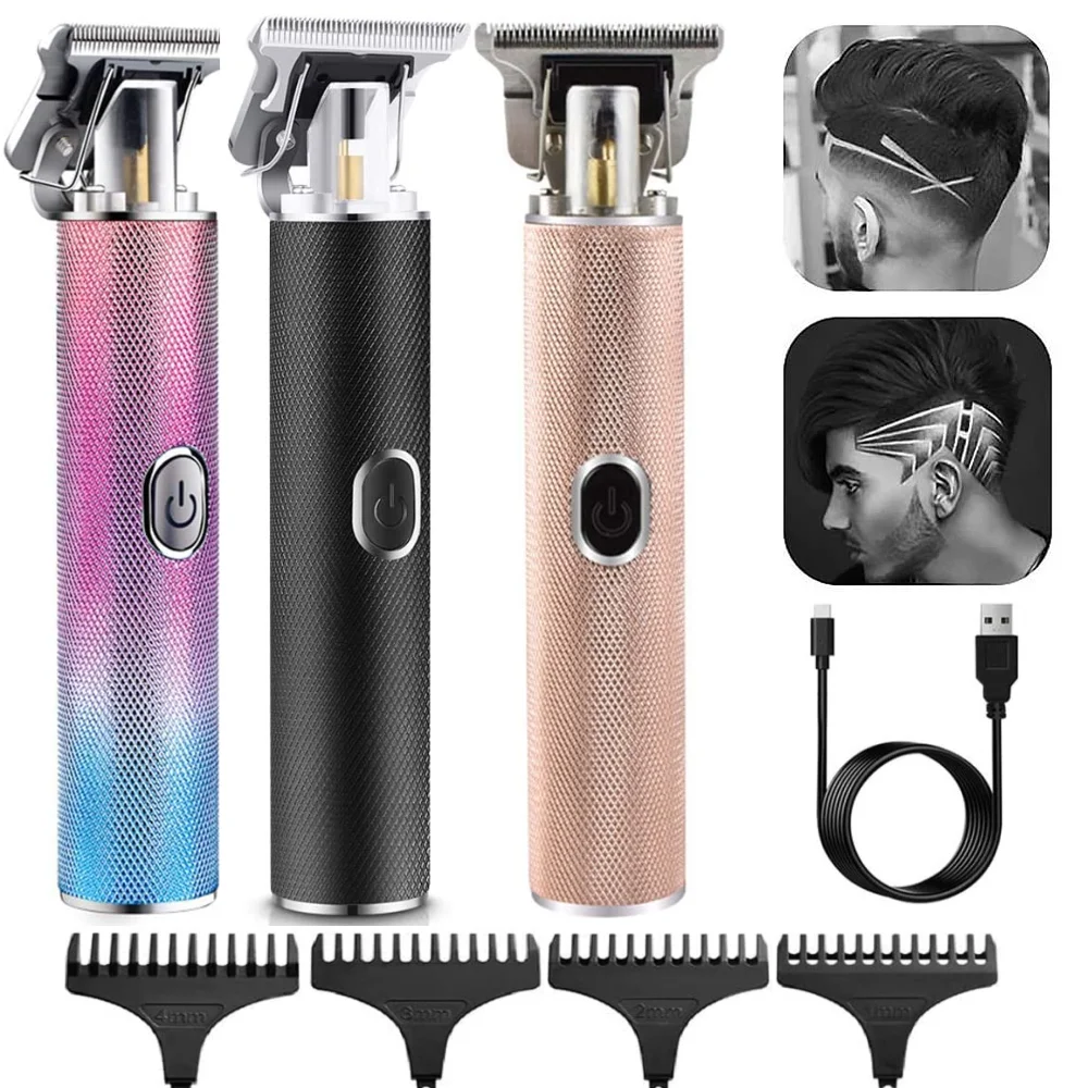 

USB Electric Hair Clippers Trimmers For Shaver Beard Men Adults Kids Cordless Rechargeable Hair Cutter Machine Professional