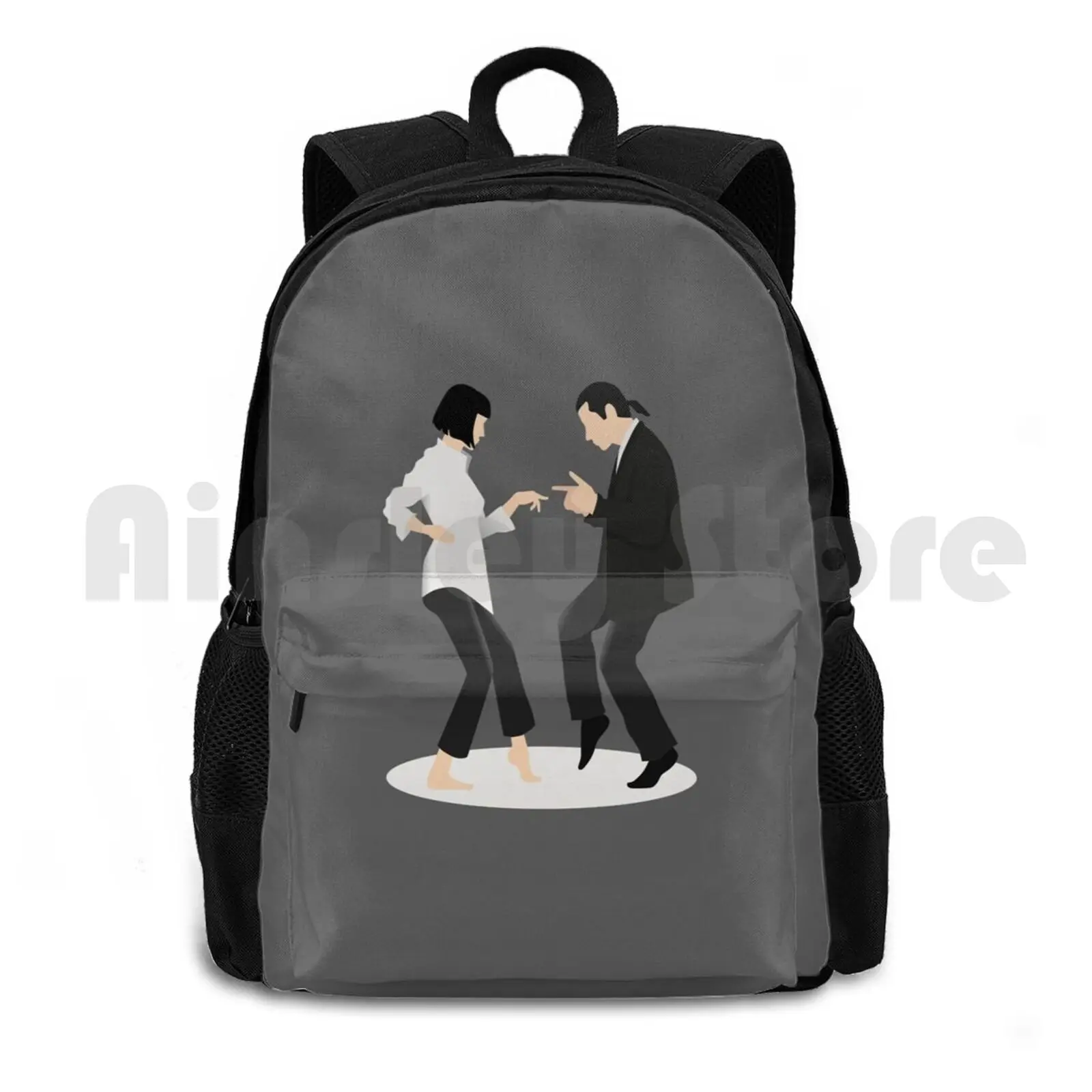 

Pulp Fiction Dancing #2 Outdoor Hiking Backpack Riding Climbing Sports Bag Pulp Fiction Films Movie Uma Thurman John Travolta