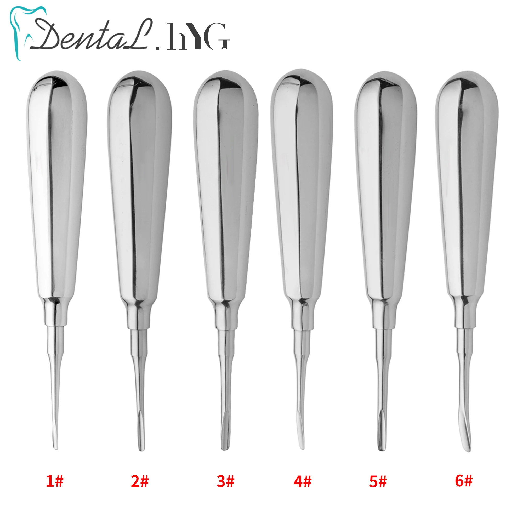 

1Pcs Dental elevator Stainless Steel Tooth Elevator Dentist Tools Stright Curved Root Elevator Dental Lab Instrument