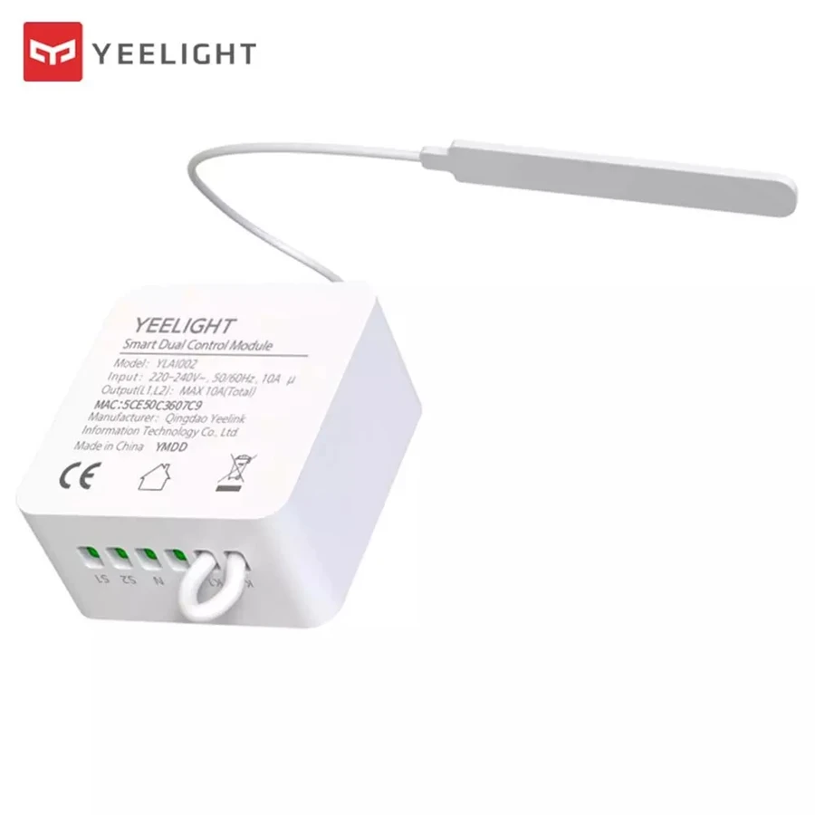 (Versione globale) Yeelight smart dual control module Controller relè Wireless bidirezionale smart switch funziona per l\'app xiaomi Mijia