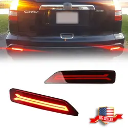 For 2007-2009 Honda CRV CR-V LED Rear Bumper Foglight DRL Tail Brake Lamp Lights