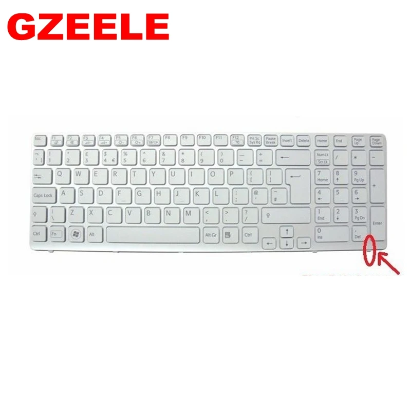 

Клавиатура белая для Sony Vaio SVE151 SVE151J13M SVE1513M1EW SVE15 SVE151 SVE17 SVE151C11M SVE151E11T, великобритания