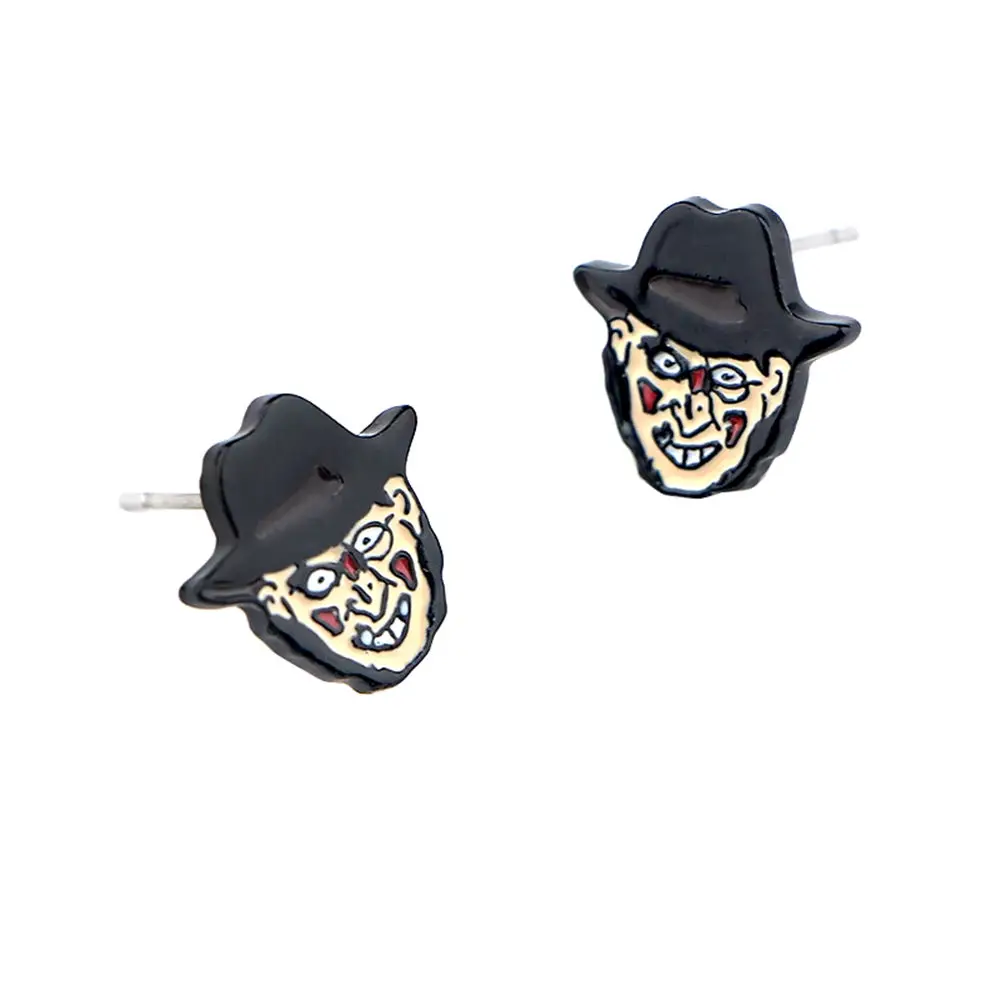 

FANTASY UNIVERSE Free shipping 20pair a lot Horror Stud Earrings HREDAA031