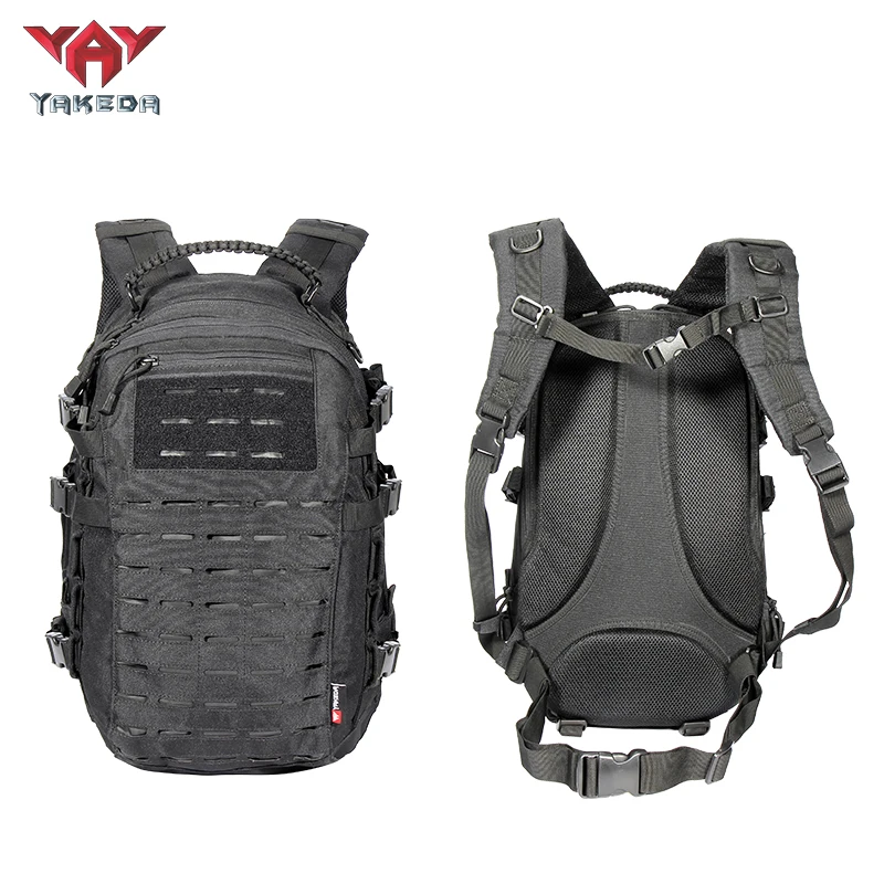 YAKEDA new polyester fabric laser cutting tactical outdoor military backpack