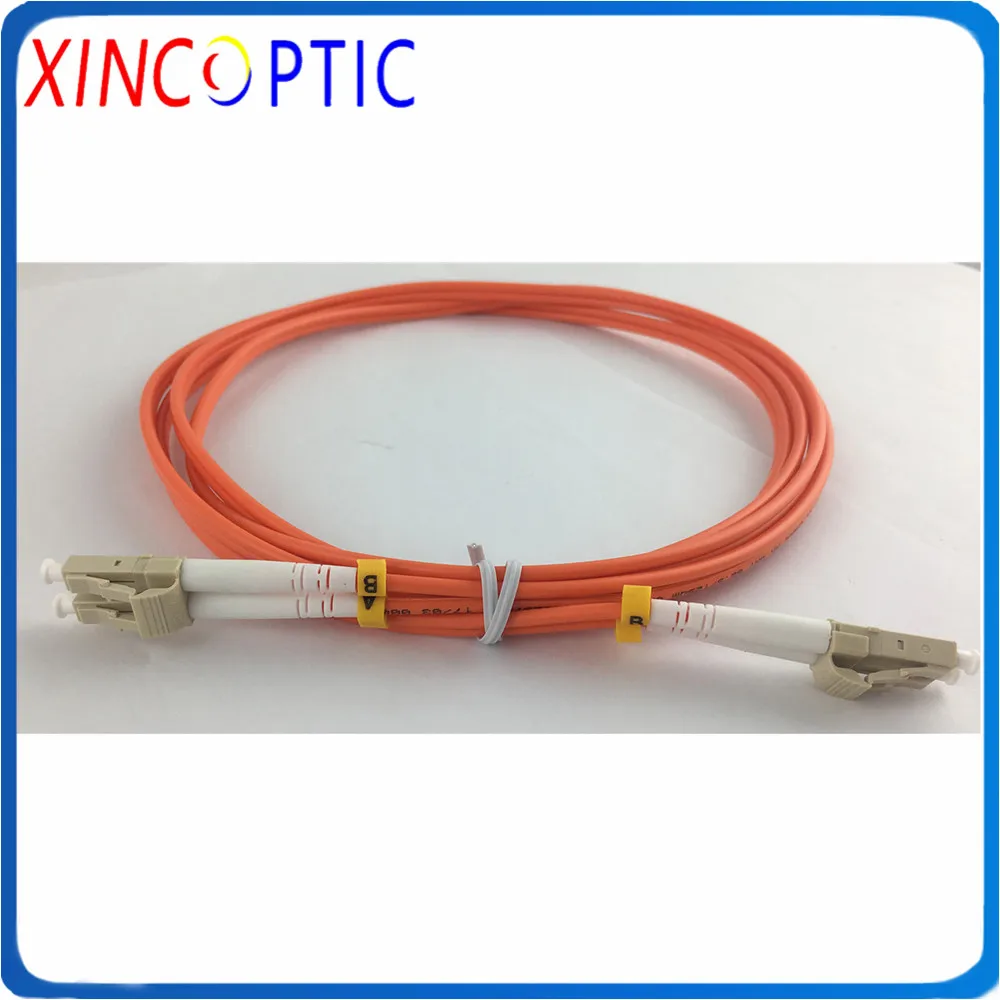 LC/UPC-LC/FC/SC/STUPC Mulit Mode OM1 62.5/125 Duplex 3.0mm,50M,LSZH Orange Jacket,Dual Fiber Optical Patch Cord Connector Cable