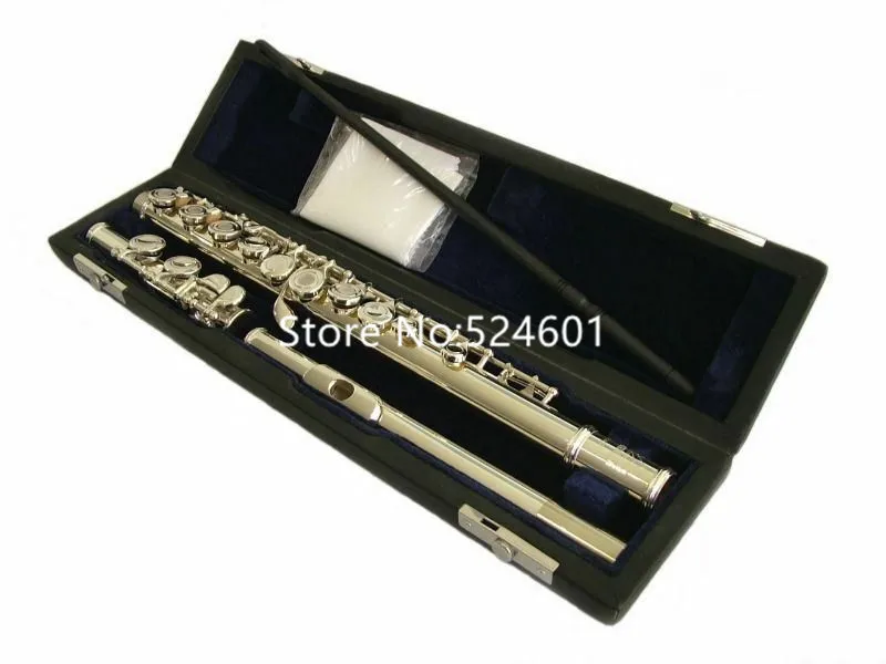 2020 Double 11 New Product Promotion MARGEWATE Sliver Plated Flute16 Keys Closed or Open Hole C Footjoint  Musical Instrument