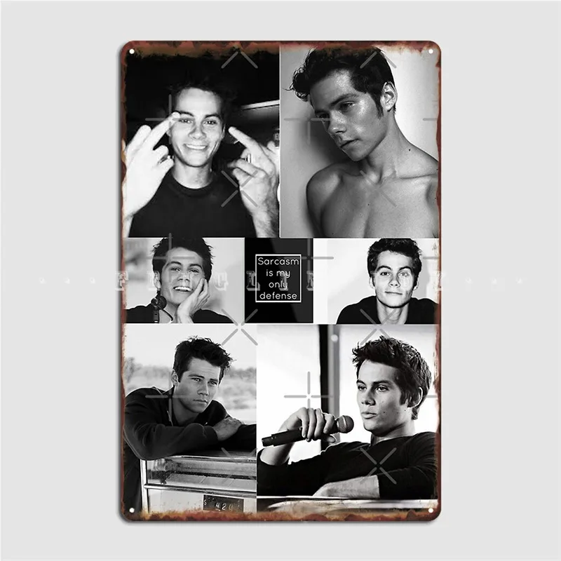 Dylan O'brien Metal Plaque Poster Club Wall Decor Create Wall Tin Sign Poster