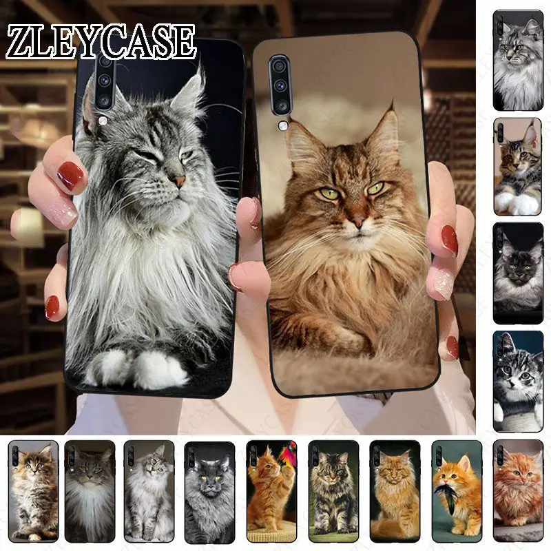 pet maine coon cat funda Phone Cover For Samsung Galaxy A12 A13 A14 A20S A21S A22 A23 A32 A50 A51 A52 A53 A70 A71 A73 5G Cases