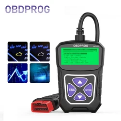 OBDPROG-Scanner professionnel automatique MT100 OBD2, analyseur de moteur, lecteur de code multilingue, outils de diagnostic de voiture, EOBD