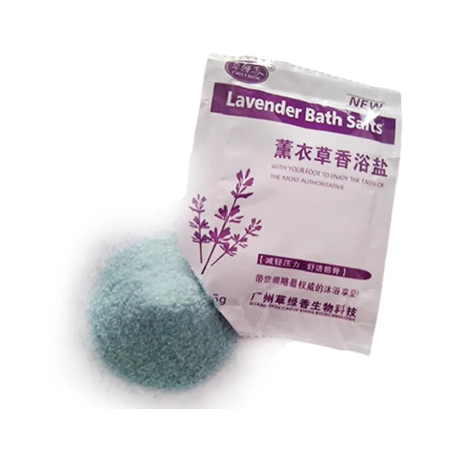 2pcs Lavender Bath Shower SPA Salt Body Wash Cleaning Whitening Moisture Skin Foot Face Care  Tool