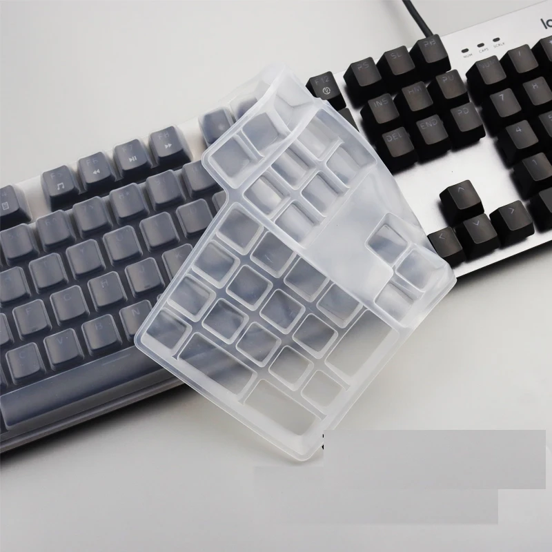 Housse de protection pour clavier Logitech, en Silicone, étanche à la poussière, couleur, K845, K835