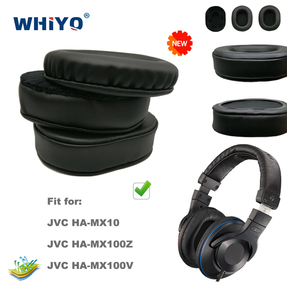 

Replacement Ear Pads for JVC HA MX100Z MX10 MX100V Victor Headset Parts Leather Cushion Velvet Earmuff Earphone Sleeve Cover