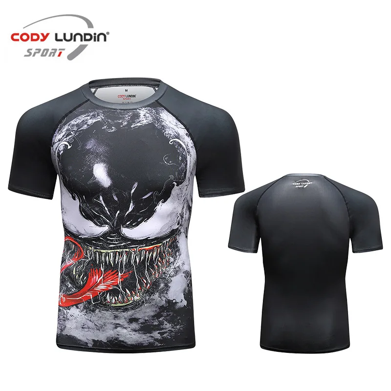 MMA t-shirty + spodenki Muay Thai zestawy Bjj Rashguard dla mężczyzn szorty Mma Kickboxing boks ubrania kompresja jiu jitsu gi T-shirt