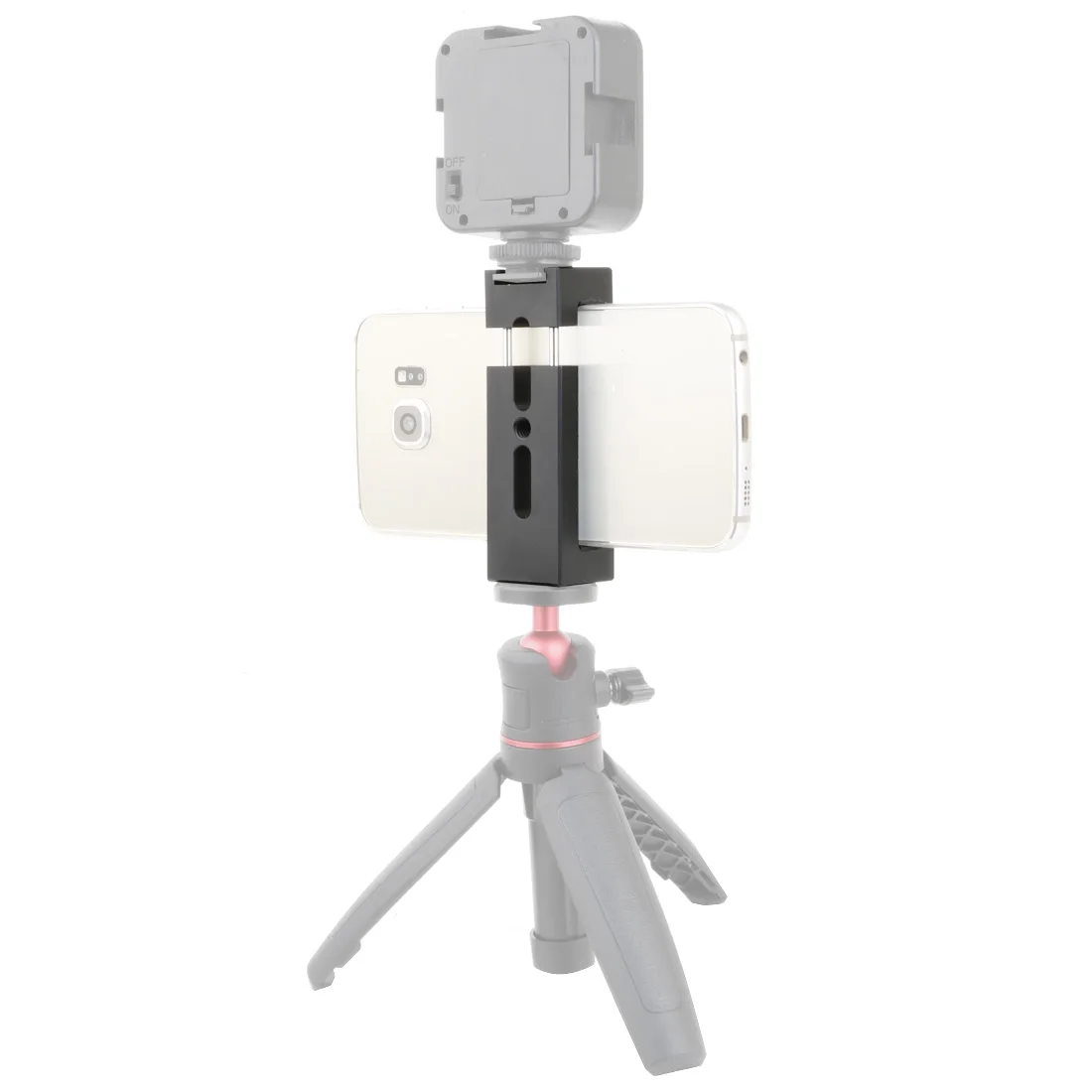 BGNing Aluminium Handy Stativ Halterung Klemmhalter Clip mit 1/4" Blitzschuh Halterung für Smartphone Vlog Licht Video Zubehör – Detail 19