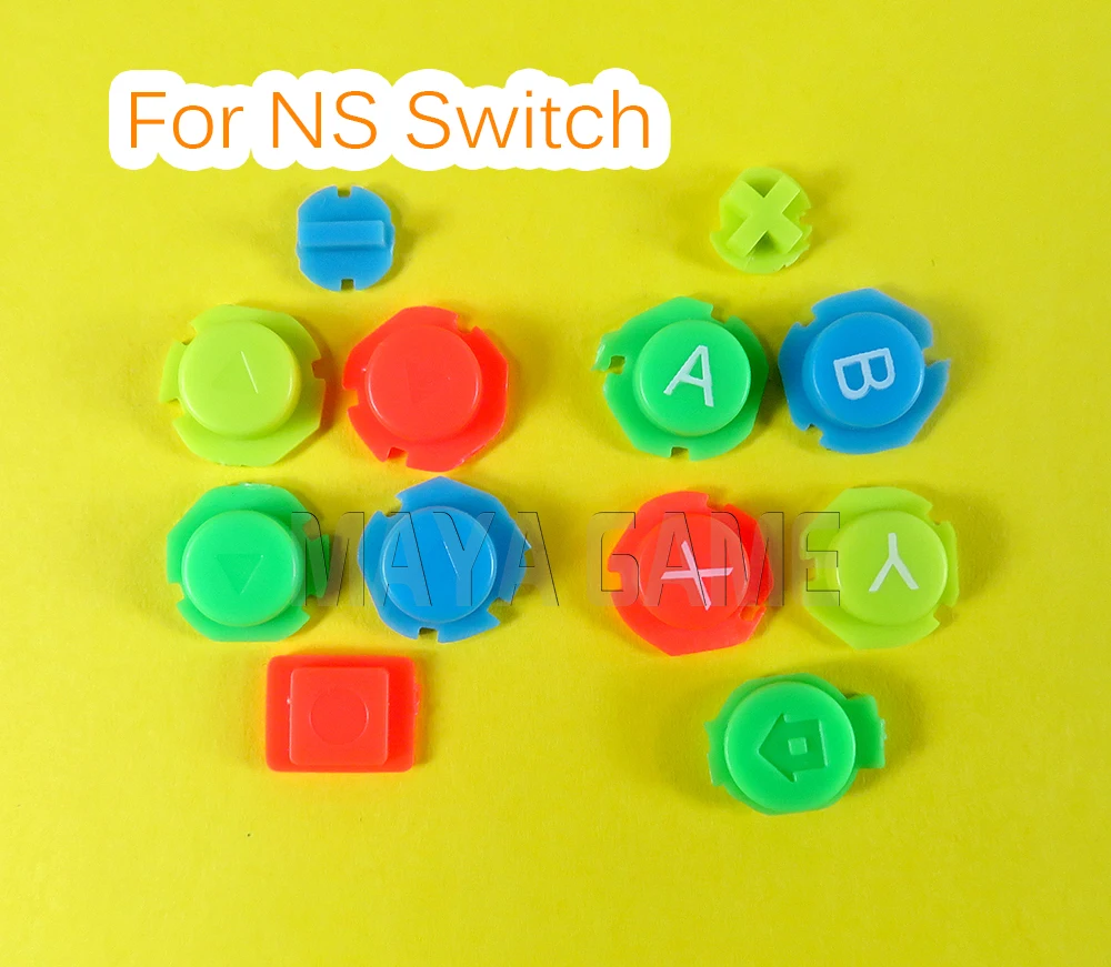 1set Für Schalter NS NX Controller für Joy-con Links Rechts Bunte ABXY Richtung Schlüssel Kunststoff Tasten Joystick