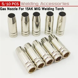 5/10PCS 15AK Gas Nozzle Euro Style MIG Welding Gun Tip Nozzle Shield Cup For MB-14AK/15AK MIG Welding Torch