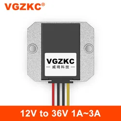 VGZKC 12V to 36V 1A 2A 3A boost converter 12V to 36V DC power regulator 12V to 36V boost module