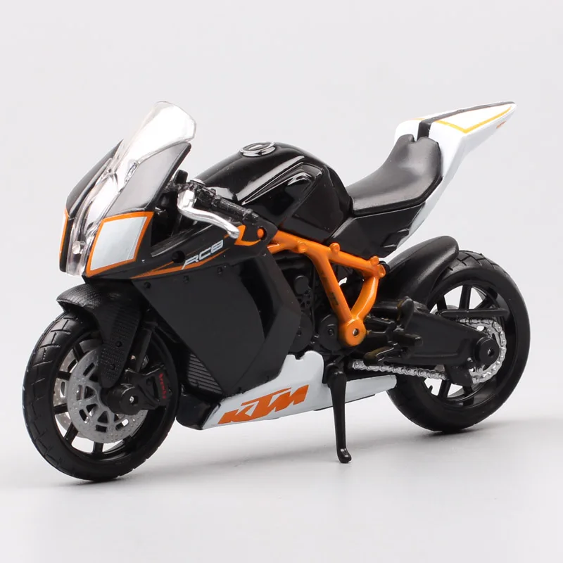 1:18 Scale Bburago 1190 RC8 R Sports Bike Diecast Model Toy Superbike Vehicles Motorcycle Street Rider Children Hobby Souvenir