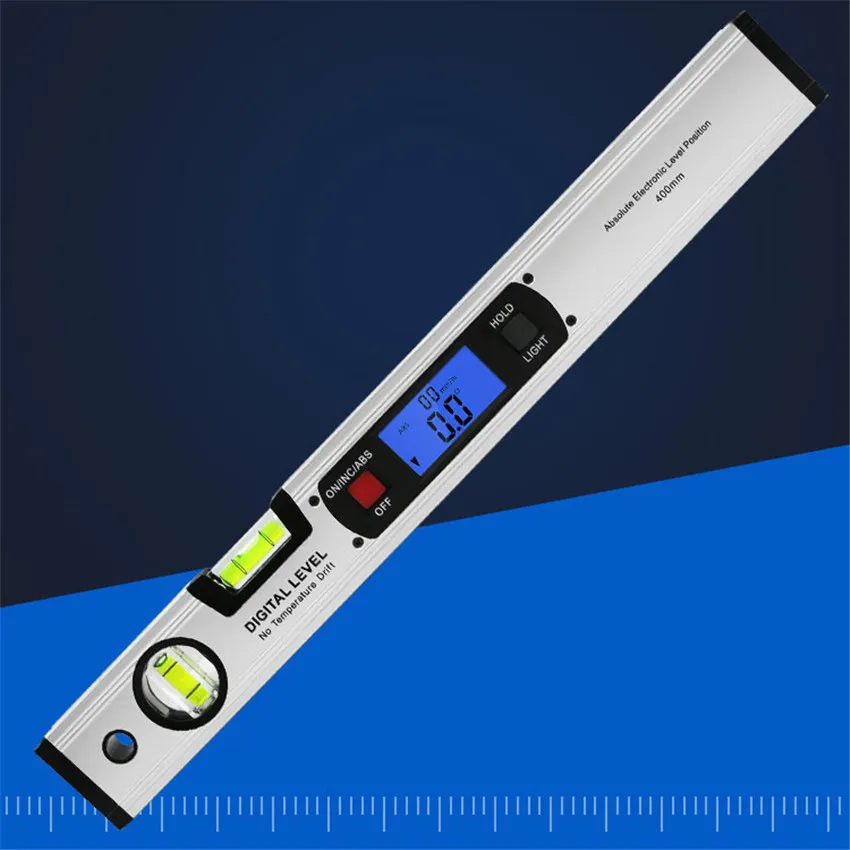 Digital Protractor Ruler, Electronic Level Tools, 360 Degree Flip, Measuring Angle Ruler, 400mm