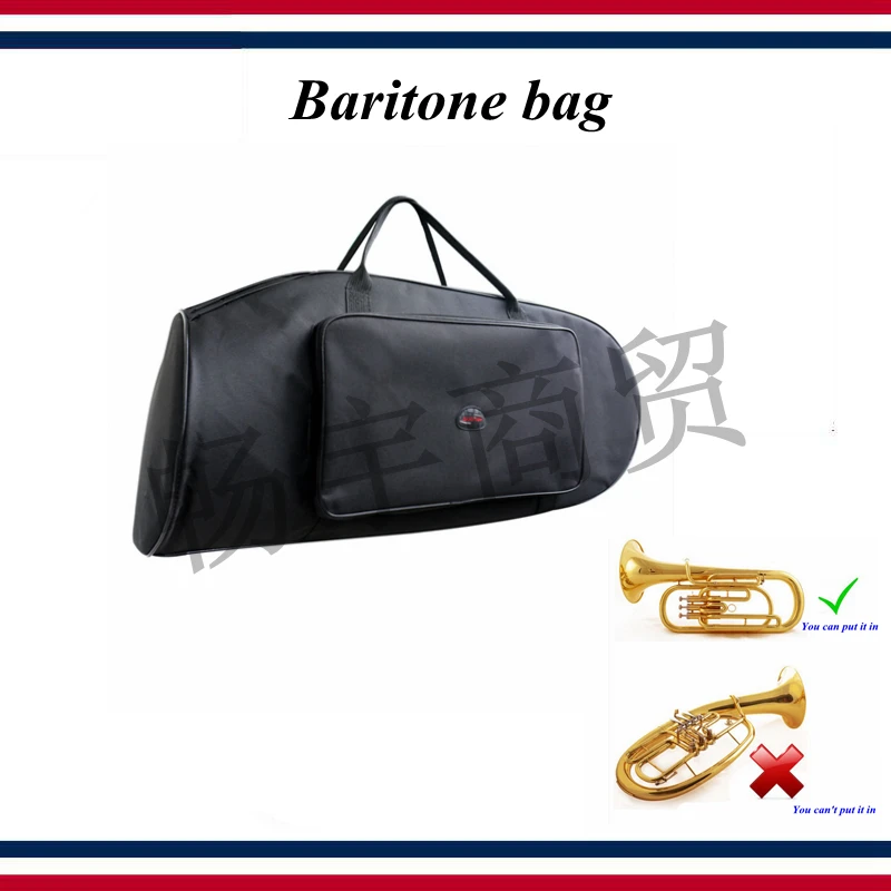 Wind instrument case parts   Waterproof portable Baritone Backpack    upright key Tenor Horn bag