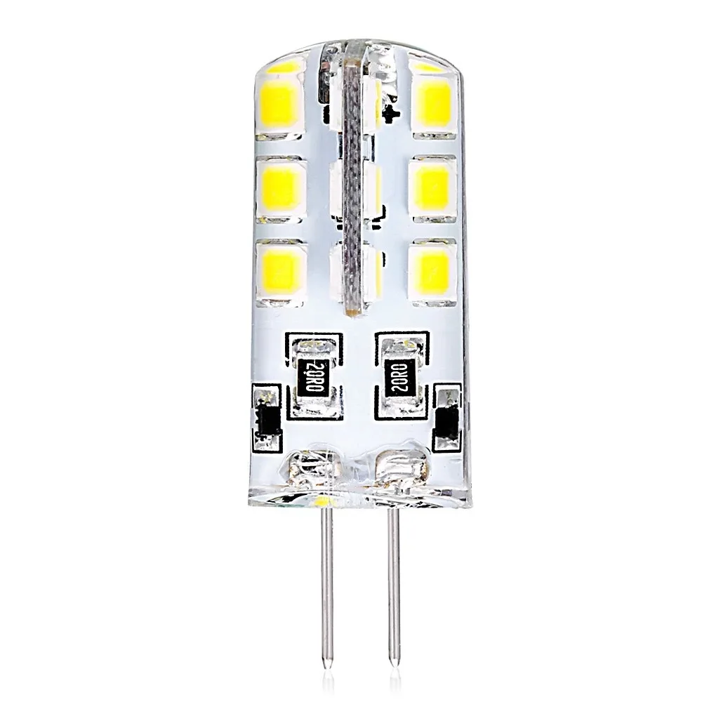 6- 10pcs G4 Led Bulb 2W 12V/AC220V 3014SMD 24led Warm/Cold White 360 Degree Angle Chandelier Light Replace Halogen Lamp