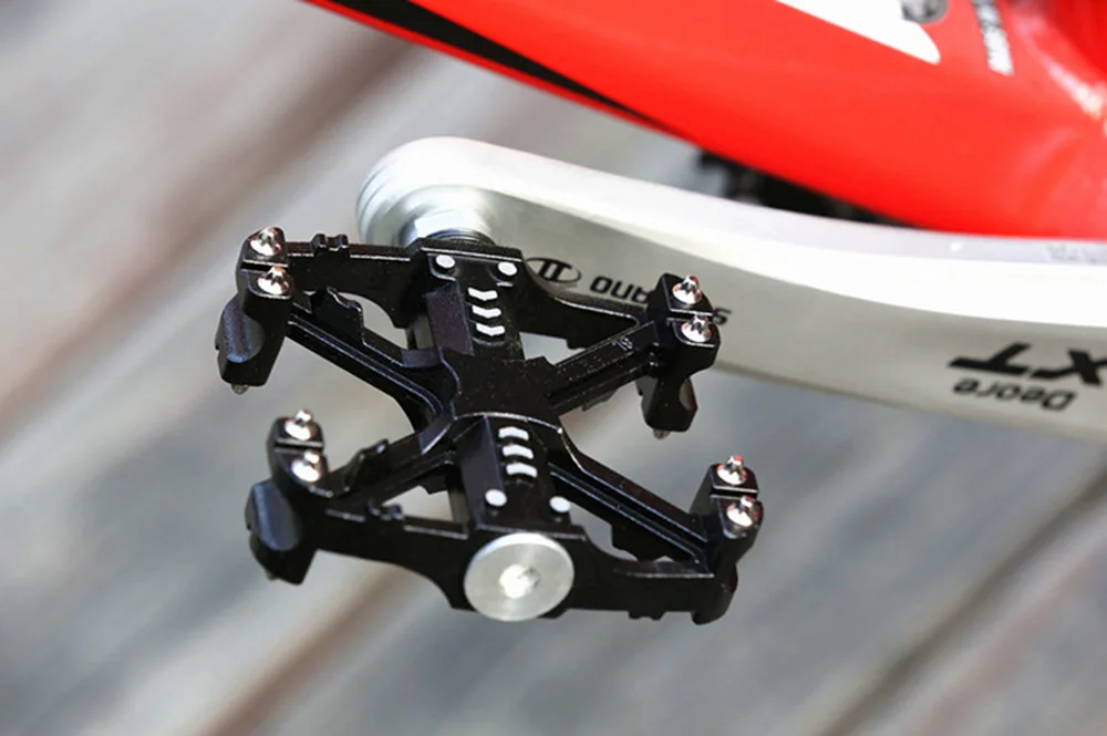 SHANMASHI 08A bearing pedal mountain bike/road bike pedal aluminum alloy pedal non-slip pedal bicycle riding accessories