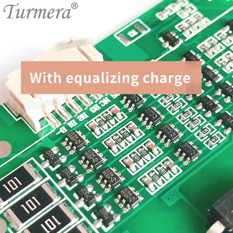 Turmera 4S 800A 50A 12.8V 14.4V 32700 Lifepo4 bateria BMS bilans do panelu słonecznego lub łodzi elektrycznej nieprzerwany zasilacz 12V